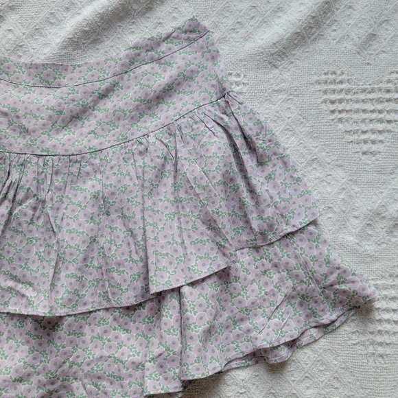NWT- Noize, Kadence Ruffle Floral  Print Summer Mini Skirt - Picture 5 of 10